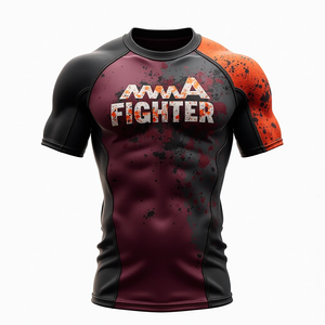 Rashguards de BJJ de Sublimación Premium de Alta Calidad, Impresión HD Personalizada, Duraderos para Entrenamiento de MMA, Transpirables, Elásticos, Anti-UV, de Secado Rápido - Product Image 3