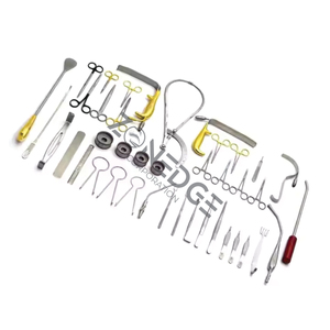 Juego de aumento de senos de 38 piezas de instrumentos de cirugía plástica chapado en oro Ce PK Acero inoxidable alemán, acero inoxidable alemán - Product Image 5