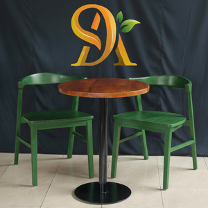 Teak Wood <b>Restaurant</b> Dining <b>Chair</b> with Soft Fabric-Modern Minimalist Design Outdoor Use Wholesale Only - Product Image 1