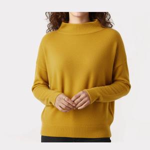 Sweat-shirt à col montant surdimensionné confortable pour femmes, en polaire doux, manches longues, chaud, décontracté, vêtements d'extérieur pour l'automne et l'hiver, tendance - Product Image 5