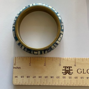 Brazaletes de Hueso Natural Pulsera con Diamantes Perlas Joyería de Plata Vintage Patrones Geométricos Religiosos Aniversario de Fiesta de Boda - Product Image 4