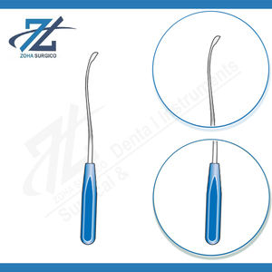 Cureta Muller de 270 mm, mango acetal azul Suregrip, instrumentos quirúrgicos manuales pequeños, acero inoxidable, reutilizable, hecho en Pakistán - Product Image 3