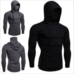 Wholesale Custom LOGO Sweatshirt Mens Hoodie With Mask Sports <b>Hooded</b> <b>Shirt</b> Large Male Long Sleeve Mask Hoodie Unisex Custom Made - Product Image 4