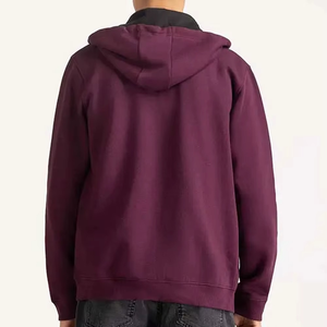 Elegante Zipp Up de gran tamaño Premium Unisex Essential Hoodie 100% algodón logotipo personalizado bordado de alta calidad con capucha para hombres y mujeres - Product Image 2