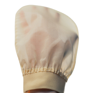 DR | KitchBath Gant de bain exfoliant 100% soie de mûrier Design personnalisé jaune Cocon brut Gant de bain Kese Gant de gommage pour les soins de la peau du corps - Product Image 1