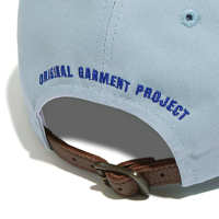 [OGARP] Casquette B.B. [KOREA Knockin Logo] en toile 100% coton lavée, imprimé floqué bleu sur le devant, multi-panneaux, décontractée toutes saisons