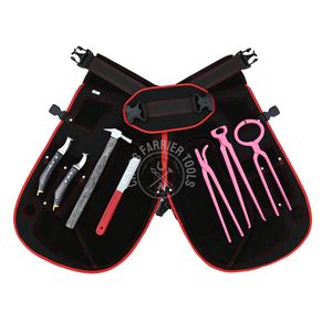 Herramientas Profesionales para el Cuidado de Cascos de Caballos con Delantal, Cortacascos, Pinza para Clavos, Probador de Cascos y Cuchillo de Latón con Hoja Curva Afilada - Product Image 4