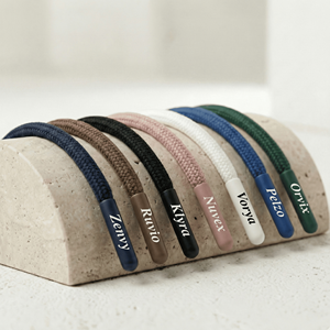 Cordones Trenzados de 8 Hilos con Aglets, 100% Algodón Ecológico, con Logotipo Personalizado |   Bolsas para Ropa y Zapatos OEM/ODM |   Impresión de Logotipos en Tejido al por Mayor - Product Image 6