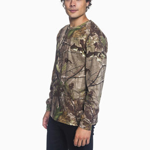 Wholesale 280Gsm Heavyweight 100% Cotton T-<b>Shirt</b> Hunting Wear Real Tree Jungle Print <b>Camping</b> Men's Tee <b>Shirts</b> - Product Image 5