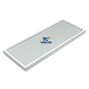 Bandejas de servicio de laca MDF de color blanco Bandejas de laca MDF Bandeja decorativa de madera para decoración del hogar Hecho en Vietnam - Product Image 6