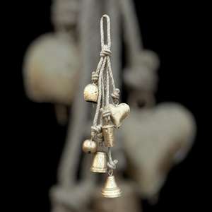 Campana de Viento con Forma de Vaca Pintada, Chapada en Oro, para Decoración Navideña, Cumpleaños y Hogar - Product Image 2