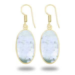 Design Earrings Original Jade for Women Daily Dating Original Jade Statement earring for Women Classic 18K Gold Plated - Product Image 5