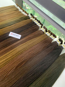 Extensions de cheveux en vrac Produit de vente chaude 2025 Couleur noire naturelle droite 100% Cheveux vietnamiens Super Double dessiné - Product Image 4