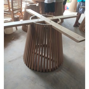 Venta al por mayor tradicional de madera dura mesas de comedor redondas para 2-4 asientos teca muebles de jardín al aire libre para el patio restaurante piscina - Product Image 6