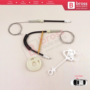BWR5563 Juego de reparación de regulador de ventana Puerta delantera derecha para Alf.a Rome.o 156 932 1996-2007 4/5 Puerta 60672277 Bross Auto Parts - Product Image 2