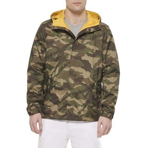 Rain <b>Jackets</b> Zipper <b>Light</b> Weight 100% Polyester Coated Canvas Color Block Sports Windbreaker <b>Men's</b> High Street Style - Product Image 4