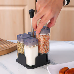 Juego de Frascos de Vidrio para Condimentos de Cocina de Doble Uso para Sal, Pimienta, Comino y Chile con Tapa Dosificadora, Botella Transparente para Uso Diario en la Cocina del Hogar - Product Image 3