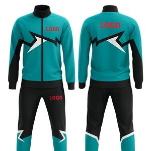 Lot de 2 pistes d'entraînement de course à pied unisexe 100% polyester impression par sublimation respirant fermeture éclair complète grande taille - Product Image 6