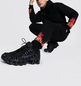 2025 chándal de poliéster personalizado para hombre, conjunto de Jogger sólido, traje de sudor de etiqueta privada, uniforme, chándal, Jogger Flame Track Jogging - Product Image 3