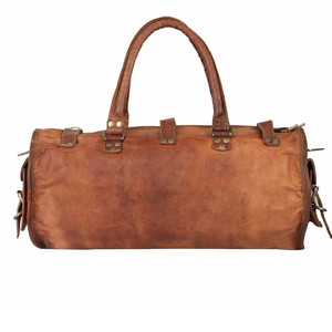 Multi Functional Custom Made Wide Zipper Closure Travelling Bags Customized Leather Made Top Quality Vintage Tactical Duffle Bag - Product Image 6