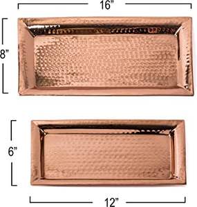 Bandeja de Servir Rectangular Cuadrada de Aluminio para Cocina, Apta para Lavavajillas, Personalizable, con Asa Decorativa, para Bodas y Fiestas - Product Image 5