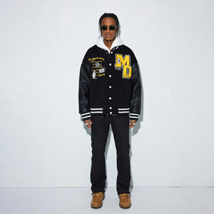 OEM Service Custom Comfortable Winter Warm Long Sleeves Men Varsity Jacket / New Design Wholesale Varsity Jacket for Men - Product Image 2