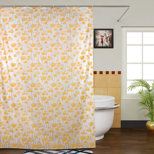 Modern Grommet Style Custom Shower <b>Curtain</b> | Printed Woven Fabric <b>for</b> Bathroom & Medical Use - Product Image 4