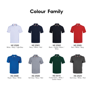 Unisex Cotton Polyester CVC Honeycomb Short Sleeve Polo Tee - Product Image 5