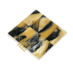 Haute qualité corne os forme carrée bois et résine en bois boisson caboteur tasse bois caboteur décor à la maison Top vente Design Unique - Product Image 5