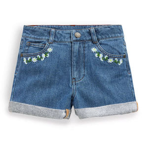 Wholesale Designer Clothing Summer <b>Blue</b> Fringed Denim Shorts Embroidery Fashion Brand Ripped <b>Jean</b> Shorts <b>Women</b> - Product Image 2