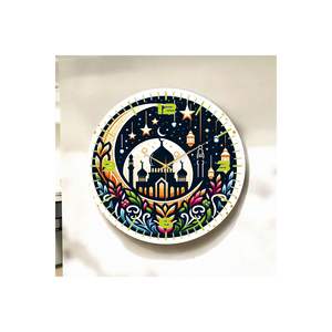 Colorful Religious Pattern Wooden Table <b>Wall</b> <b>Clock</b> <b>50cm</b> Silent Tabletop Gift Colorful Printed Religious Pattern <b>Wall</b> <b>Clocks</b> - Product Image 4