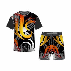 Haute qualité hommes 2 pièces à manches courtes blanc T-shirt Shorts ensembles blanc Gym survêtement et court pour l'impression par Sublimation - Product Image 4