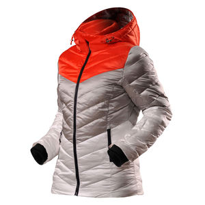 Chaqueta Acolchada Estilo Plumón para Mujer, Personalizable, Ajustada, Ultraligera, Cortavientos, Plegable, Abrigo de Invierno con Capucha - Product Image 1