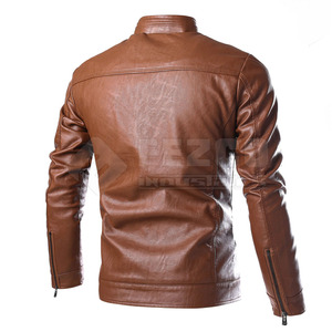 Veste d'hiver en cuir véritable pour hommes-Élégante et durable, imperméable et respirante pour la saison hivernale - Product Image 2