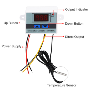 Contrôleur de température numérique 12V DC AEK-Tech XH-W3001 avec affichage LED et capteur NTC - Product Image 3