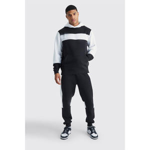 Conjunto de chándal con capucha de lana y algodón para hombre personalizado ropa deportiva para gimnasio invierno ecológica - Product Image 1