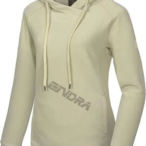 2025 femmes Style décontracté hiver pull à capuche sweat XS taille couleur unie Logo personnalisé imprimé col zippé pour la saison d'automne - Product Image 1