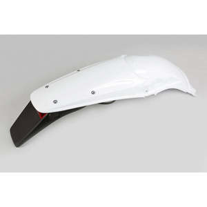 Per Honda CR 125 parafango posteriore 2000-2001 in plastica bianca in materiale ABS per moto Enduro - Product Image 1