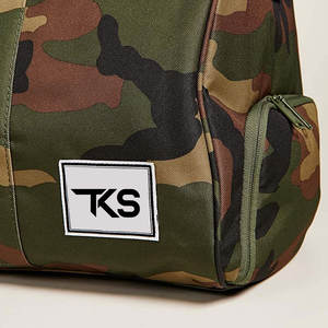 กระเป๋าเดินทางผ้าไนลอนกันน้ำมีช่องใส่รองเท้าโลโก้ออกแบบได้ตามต้องการสำหรับยิมชายหญิง - Product Image 6