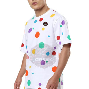 T-shirt ample confortable et respirant, taille personnalisée, 100 % coton, coupe décontractée, manches courtes, col rond, imprimé sur toile - Product Image 3