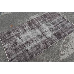 พรมตุรกีโบราณแบบทันสมัยขนาด3.5x6.7ฟุตสีเทาดำงานเย็บปะติดปะต่อกันออกแบบขนสัตว์ยางพื้นที่ขนาดใหญ่สี่เหลี่ยมผืนผ้าสำหรับห้องวัยรุ่น - Product Image 2