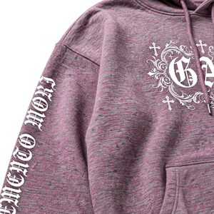 Sudadera con Capucha Vintage Lavada de Invierno, Tejido Ecológico Cortavientos, Estampado Gótico en las Mangas, Bolsillo Canguro y Cordón Ajustable - Product Image 4