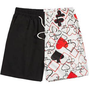 กางเกงว่ายน้ำขาสั้นของผู้ชายผ้าโพลีเอสเตอร์100% พิมพ์ซับลิเมชันสำหรับ3D ชุดชายหาดและชุดว่ายน้ำออกแบบได้ตามต้องการ - Product Image 1