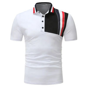 Lona sólida con estampado de sublimación para camisa para hombres, ropa deportiva personalizada, secado rápido, transpirable, antiarrugas, poliéster, Casual, Golf - Product Image 5