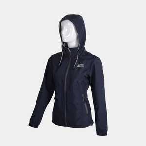 Naviguer Veste polaire collée bleu marine pour femme Hard Shell Soft Fitness Caractéristiques Léger Coupe-vent Coupe-vent Polyester uni - Product Image 4