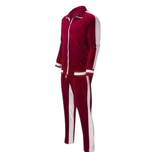 Unisex High Quality Luxury Fleece <b>Hooded</b> Zipper-Up Tracksuit Custom Embroidery Logo Sport Training Jogging Wear Autumn Plain - Product Image 2