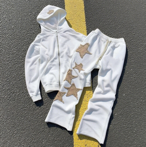 Unisex Heavyweight Embossed Hoodie Custom Embroidery Patch Digital Print Logo Streetwear Tracksuits for Men Women Customizable - Product Image 2