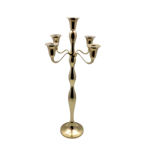 Bougeoir en aluminium décoratif pour la maison bougeoir à 5 bras F354 bougeoir en laiton EPL pour la décoration de Noël - Product Image 3