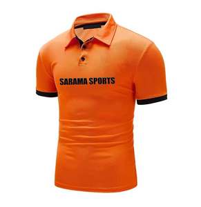 Camiseta de golf de secado rápido de alta calidad, marca personalizada, Color sólido liso para Polo para hombre, corte holgado, tejido de talla grande, suministro de fábrica - Product Image 3