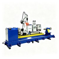 Équipement de soudage laser à fibre haute vitesse Taiyi avec source Raycus pour la réparation de grandes tiges de pistons hydrauliques